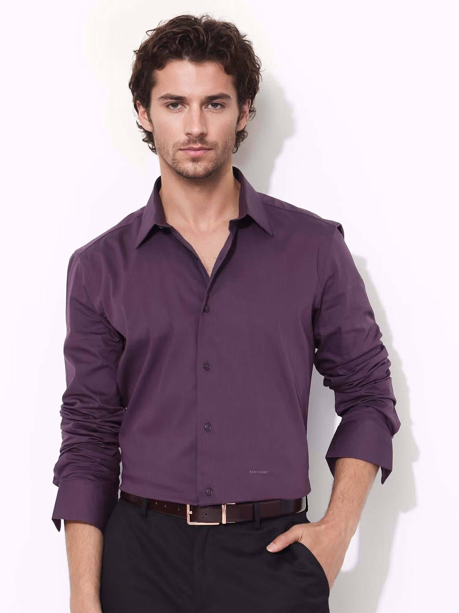 1 Men Bendict Purple Shirt - Image 1