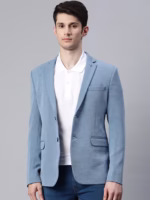 Blue Premium Knitting Blazer