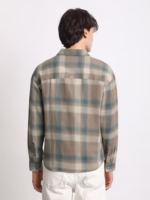 Mens Brown Relaxed Fit Casual Shirt - Image 4