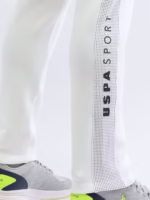 Active Sports Mens Slim Fit Gorpcore White Track Pant - Image 7